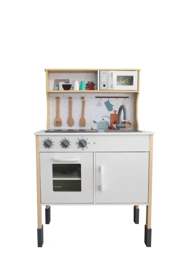 Lil'Tot Legekøkken Inkl. Tilbehør Træ/Hvid
