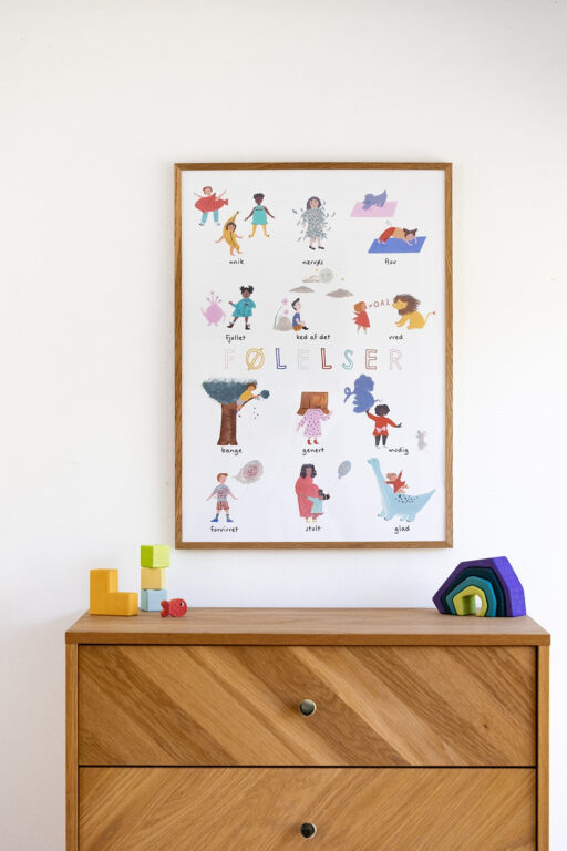Lille Starut Følelser Plakat - 50x70 cm Lille Starut Følelser Plakat - 50x70 cm