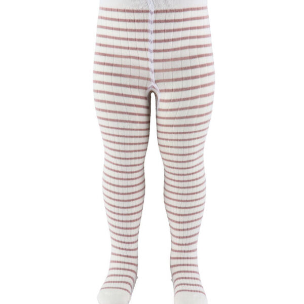 MP Strømpebukser - Rib - Bambus - Kallie - Wood Rose
