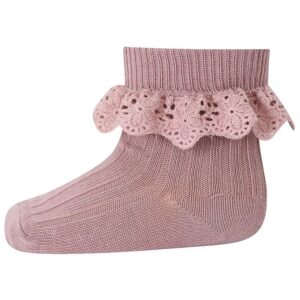 MP Strømper m. Blonde - Lisa - Wood Rose