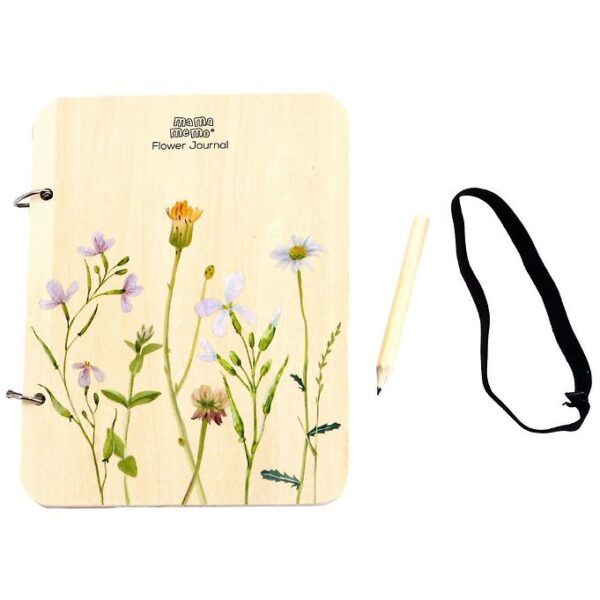 MaMaMeMo Blomsterjournal m. Blyant - Træ MaMaMeMo Blomsterjournal m. Blyant - Træ