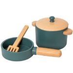 MaMaMeMo Gryde/Pandesæt - Træ - Emerald Green