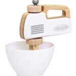 MaMaMeMo Håndmixer m. Skål - Træ - Hvid