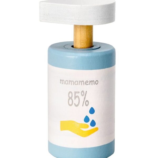 MaMaMeMo Håndsprit - Træ - Hvid/Blå