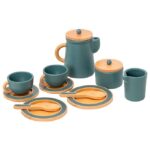 MaMaMeMo Kaffestel - Træ - Emerald Green