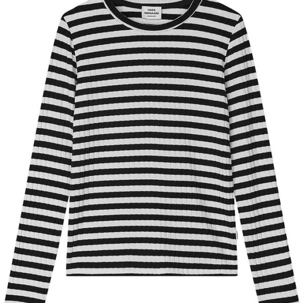 Mads Nørgaard Bluse - Talika Top - Black/Vanilla Ice