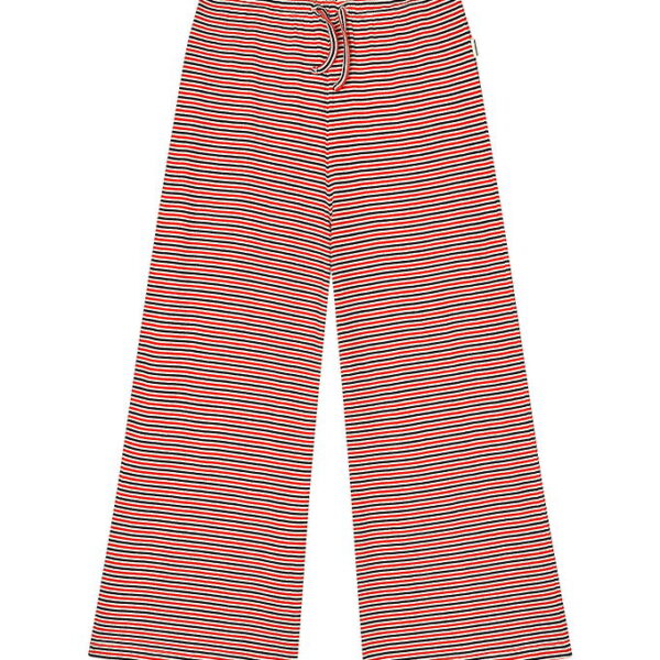 Mads Nørgaard Bukser - Rib - Stripe Verona - Fiery Red/Vanilla I