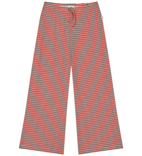 Mads Nørgaard Bukser - Rib - Stripe Verona - Fiery Red/Vanilla I