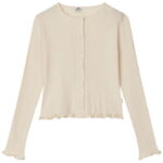 Mads Nørgaard Cardigan - Rib - Almond Oli