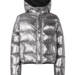 Mads Nørgaard Dynejakke - Jojina - Metallisk Asphalt