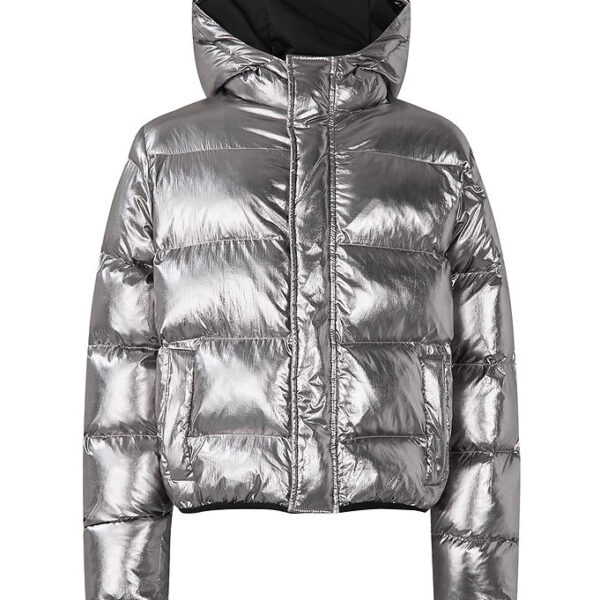 Mads Nørgaard Dynejakke - Jojina - Metallisk Asphalt