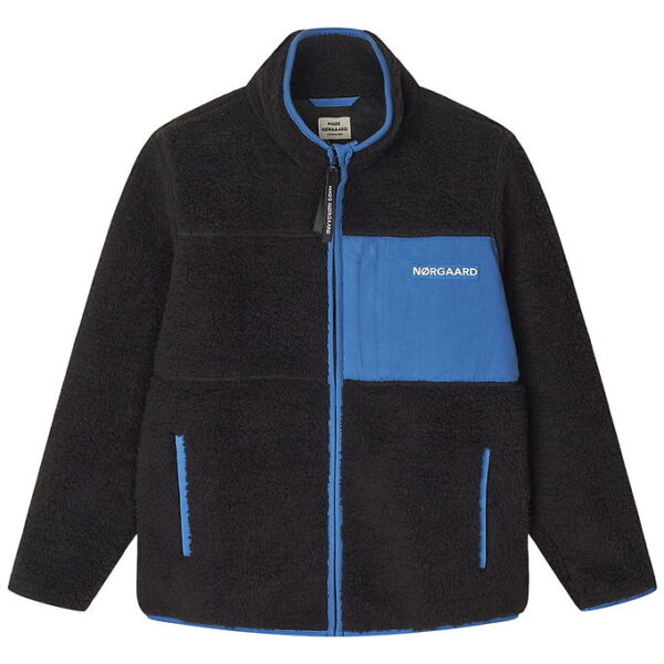 Mads Nørgaard Fleecejakke - Teddy - Jeffo - Jet Black