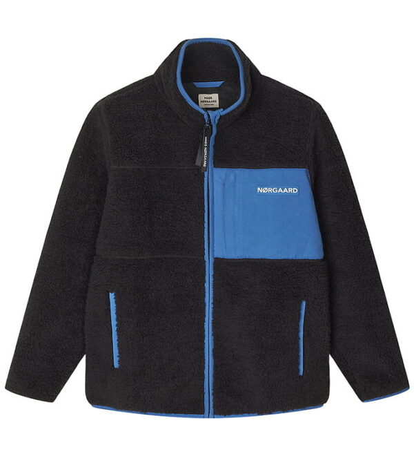 Mads Nørgaard Fleecejakke - Teddy - Jeffo - Jet Black