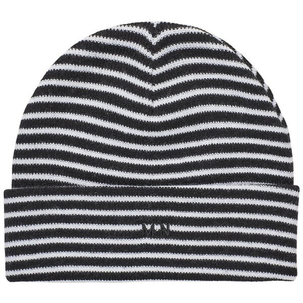 Mads Nørgaard Hue - Strik - Isak Ambas Stripe - Sort/Hvid