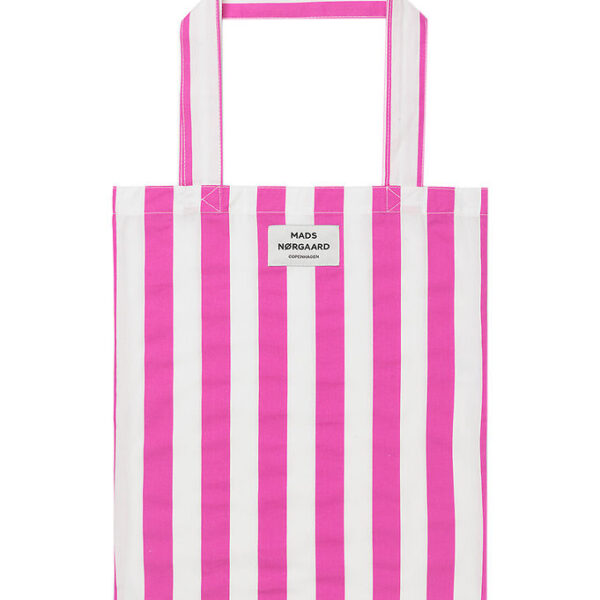 Mads Nørgaard Shopper - Atoma - Carmine Rose/White Alyssum