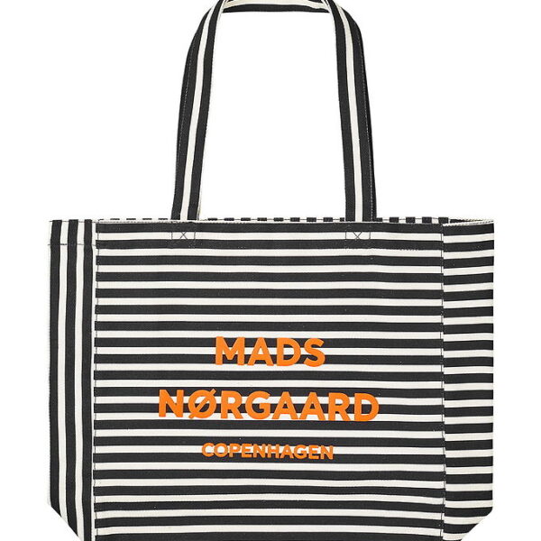 Mads Nørgaard Shopper - Boutiqno Athene - AOP - Black/White