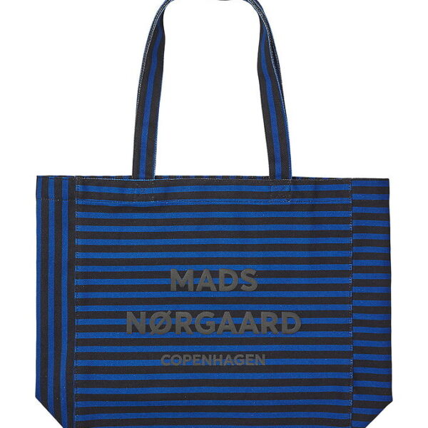 Mads Nørgaard Shopper - Boutiqno Athene - AOP - True Blue/Black