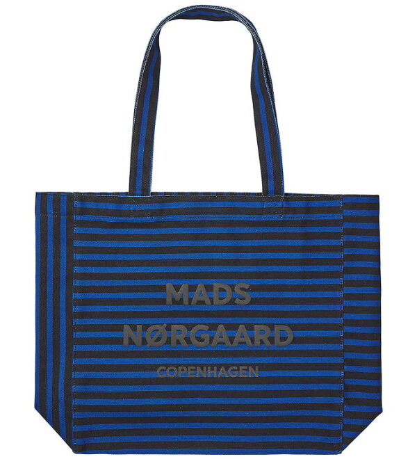 Mads Nørgaard Shopper - Boutiqno Athene - AOP - True Blue/Black