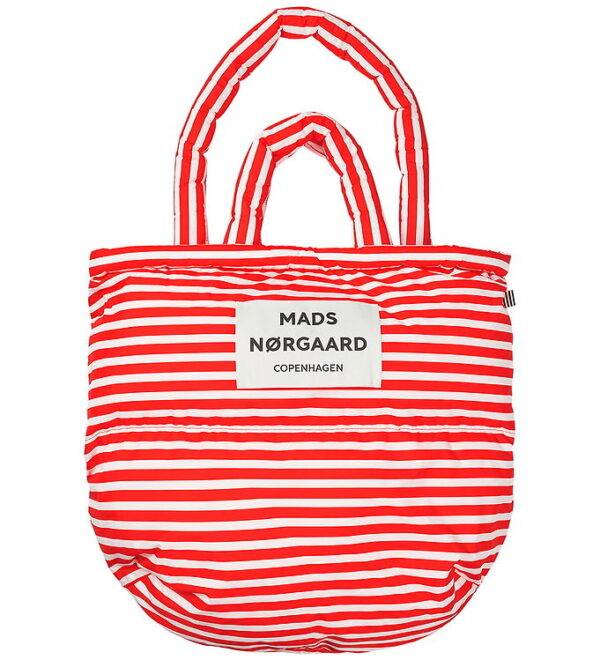 Mads Nørgaard Shopper - Light Ripstop Pillow - AOP - Fiery Red/V