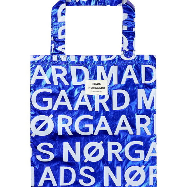 Mads Nørgaard Shopper - Sacky Metallic Atoma - Blå