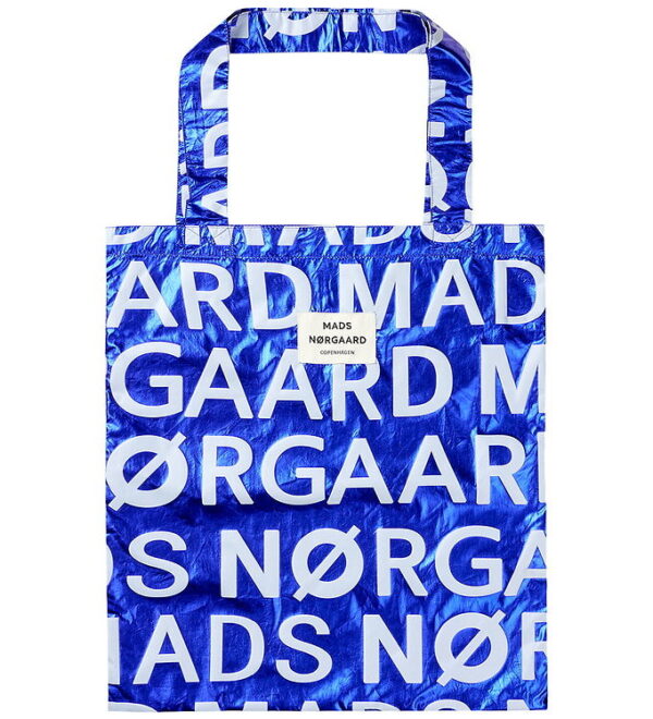Mads Nørgaard Shopper - Sacky Metallic Atoma - Blå