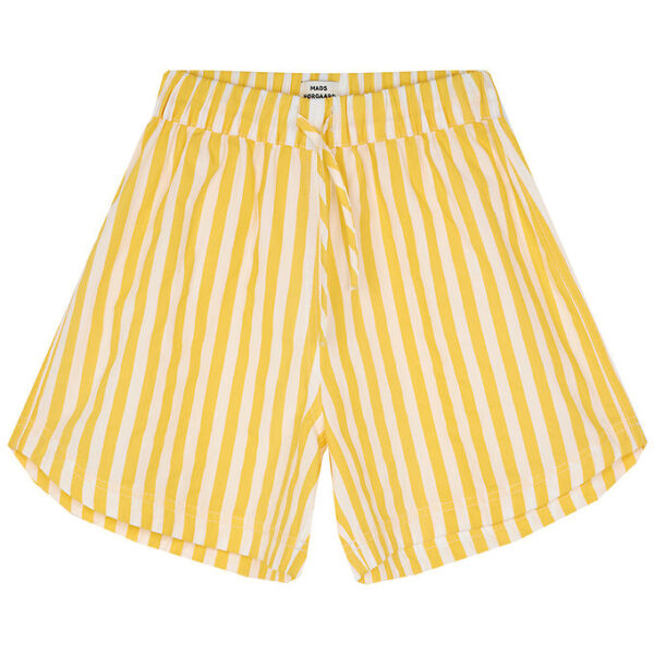 Mads Nørgaard Shorts - Sacky - White Alyssum/Lemon Zest