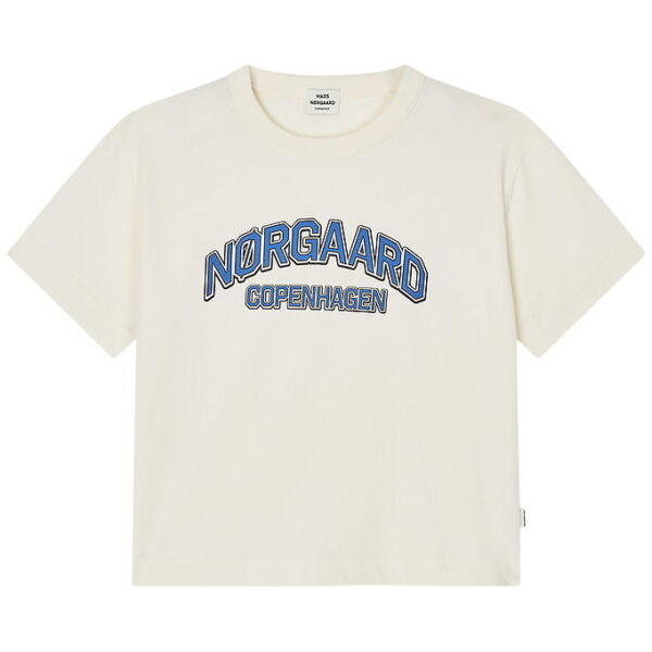 Mads Nørgaard T-shirt - Tristi - Vanilla Ice/Bright Cobalt