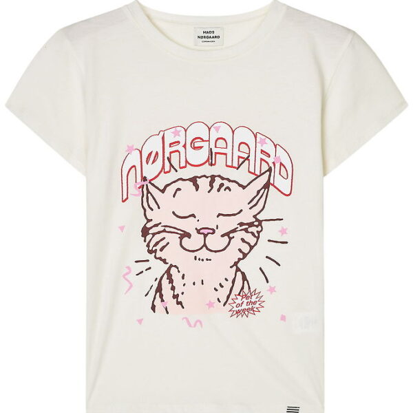 Mads Nørgaard T-shirt - Tuvina Print - Vanilla Ice