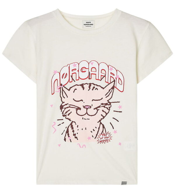 Mads Nørgaard T-shirt - Tuvina Print - Vanilla Ice
