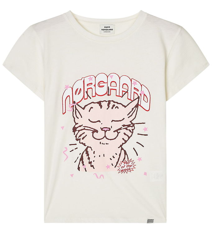 Mads Nørgaard T-shirt - Tuvina Print - Vanilla Ice