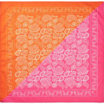 Mads Nørgaard Tørklæde - 55x55 cm - Pink/Orange