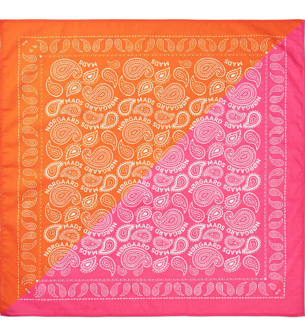 Mads Nørgaard Tørklæde - 55x55 cm - Pink/Orange