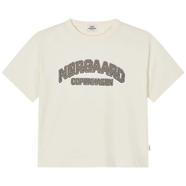 Mads nørgaard T-shirt - Tristi - Vanilla Ice/Walnut