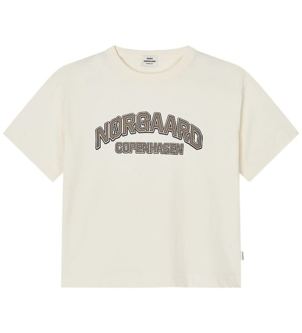 Mads nørgaard T-shirt - Tristi - Vanilla Ice/Walnut