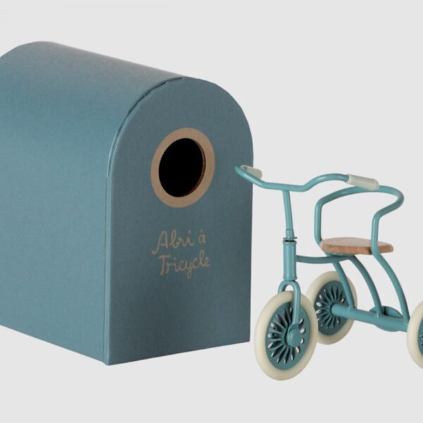 Maileg Abri á tricycle - Petroleumsblå
