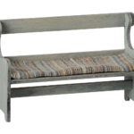 Maileg Bænk Mus - Råhvid