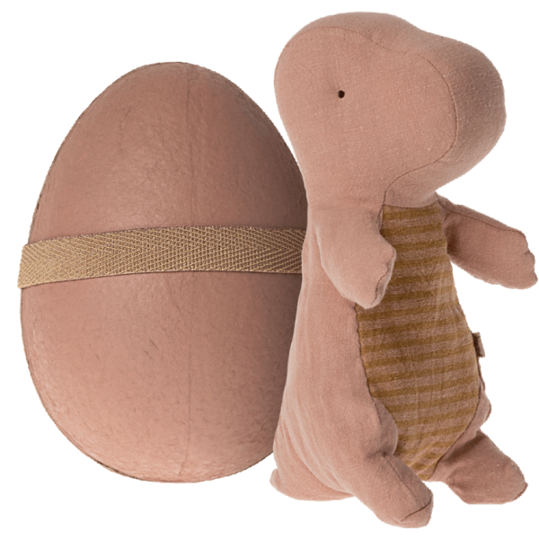 Maileg Dinosauræg med Dino bamse - Gammel Rosa