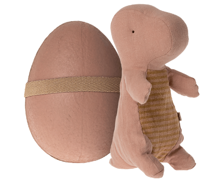 Maileg Dinosauræg med Dino bamse - Gammel Rosa