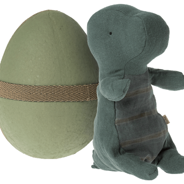 Maileg Dinosauræg med Dino bamse - Mørk petrol