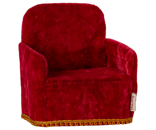 Maileg Foldbar stol, Mus - Rød