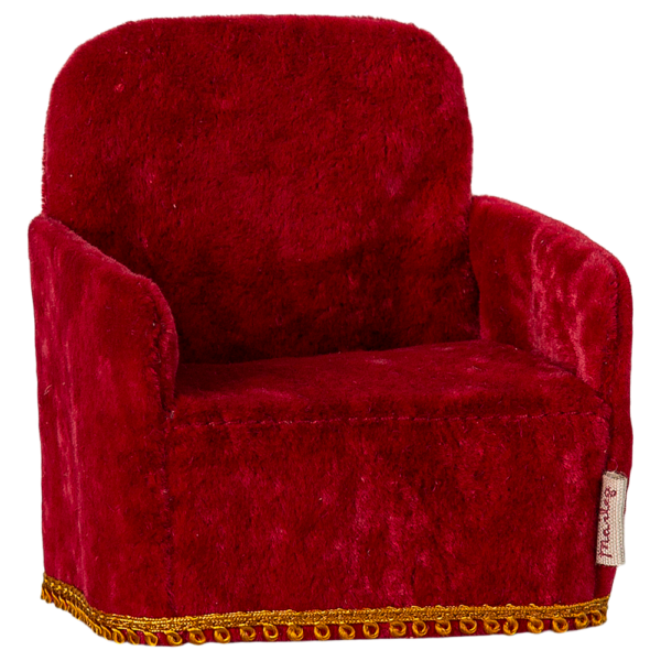 Maileg Foldbar stol, Mus - Rød