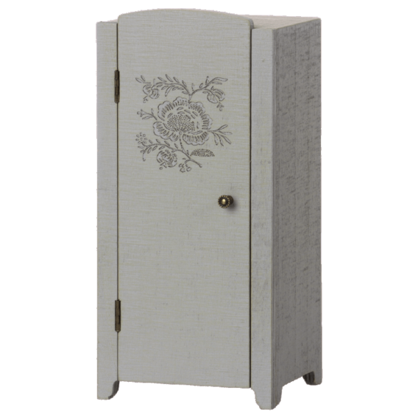 Maileg Klædeskab Miniature - Grå/Mint