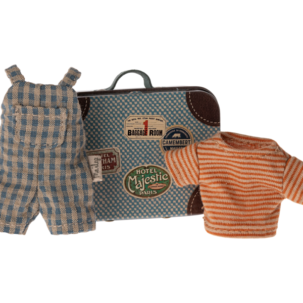 Maileg Kuffert med Overalls & trøje
