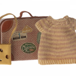 Maileg Kuffert med Strikket kjole og taske