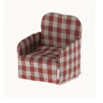 Maileg Lænestol til Mus - Rød Ternet