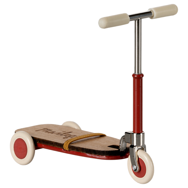 Maileg Løbehjul Mus - Rød