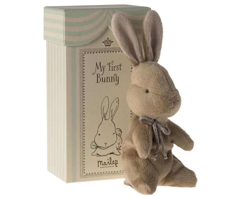Maileg My First Bunny i Æske - Brun