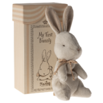 Maileg My First Bunny i Æske - Råhvid