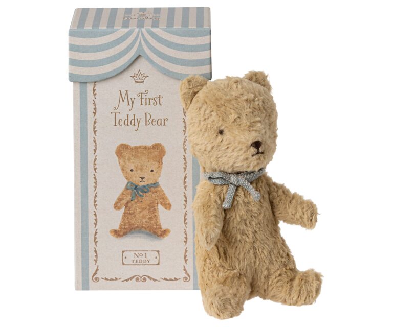 Maileg My first Teddy i Æske - Sand