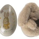 Maileg Påskeæg med Kanin i Plys Mini - Crem Peach